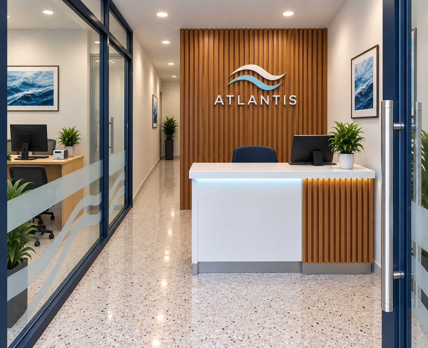 Área de recepción de Atlantis